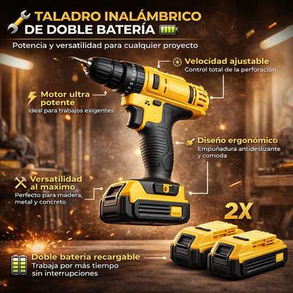 Taladro multifuncional 10 en 1, velocidad ajustable