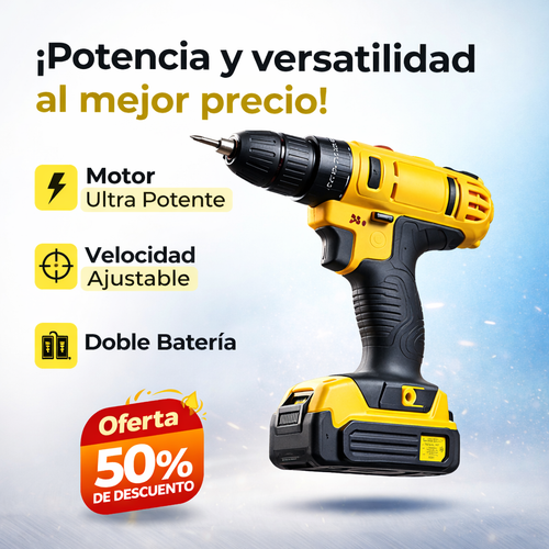 Taladro multifuncional 10 en 1, velocidad ajustable